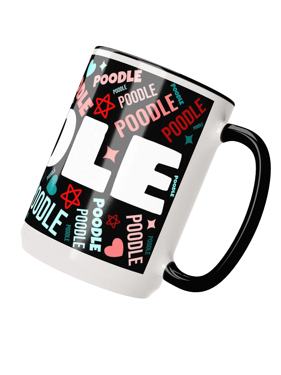 Retro-esque Funky Colors Poodle Mug product image (2)