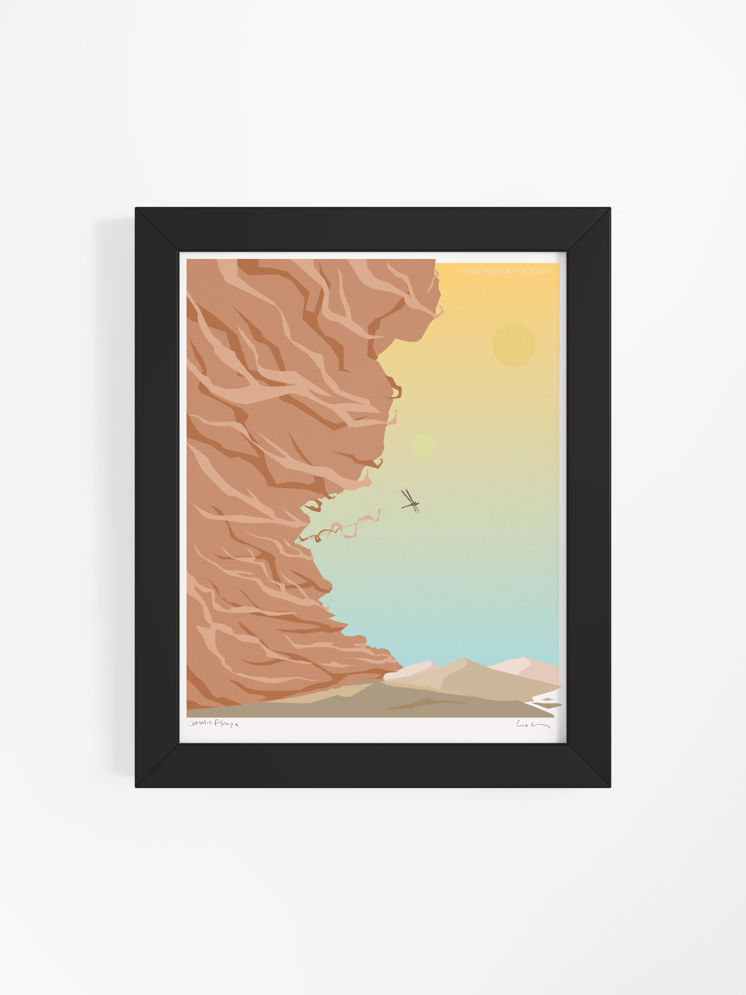 Framed Coriolis Escape Art Print product image (1)