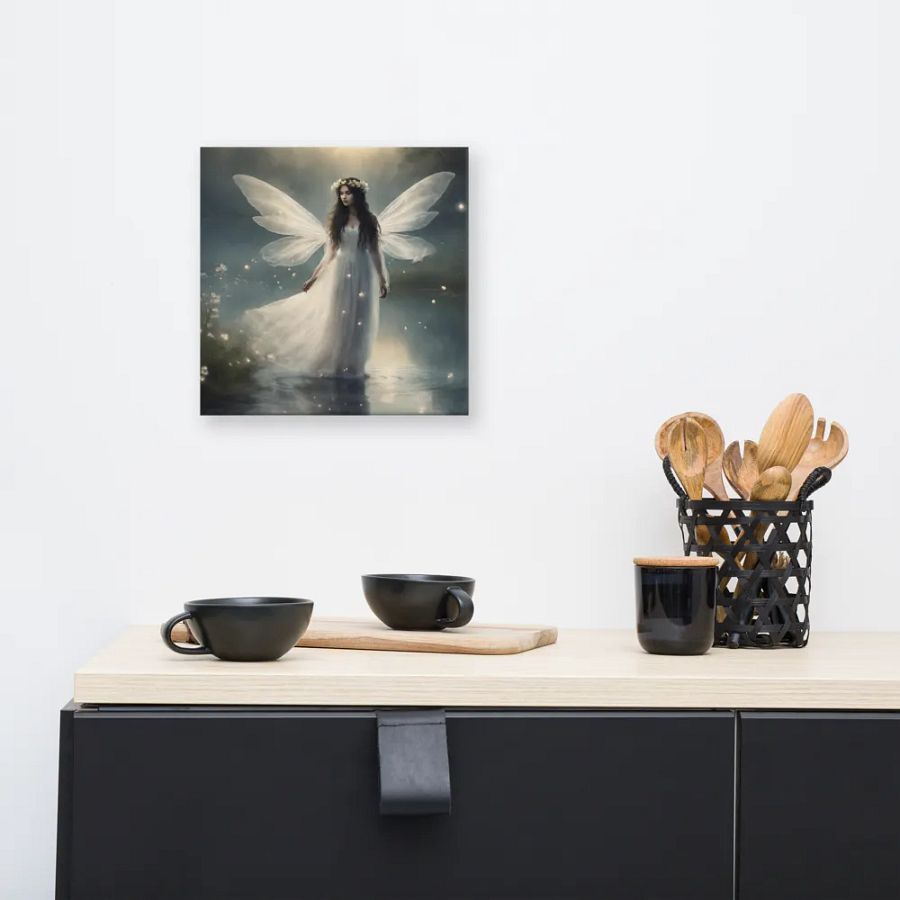 Fairy and Fireflies By Lake Wall Art product image (2)