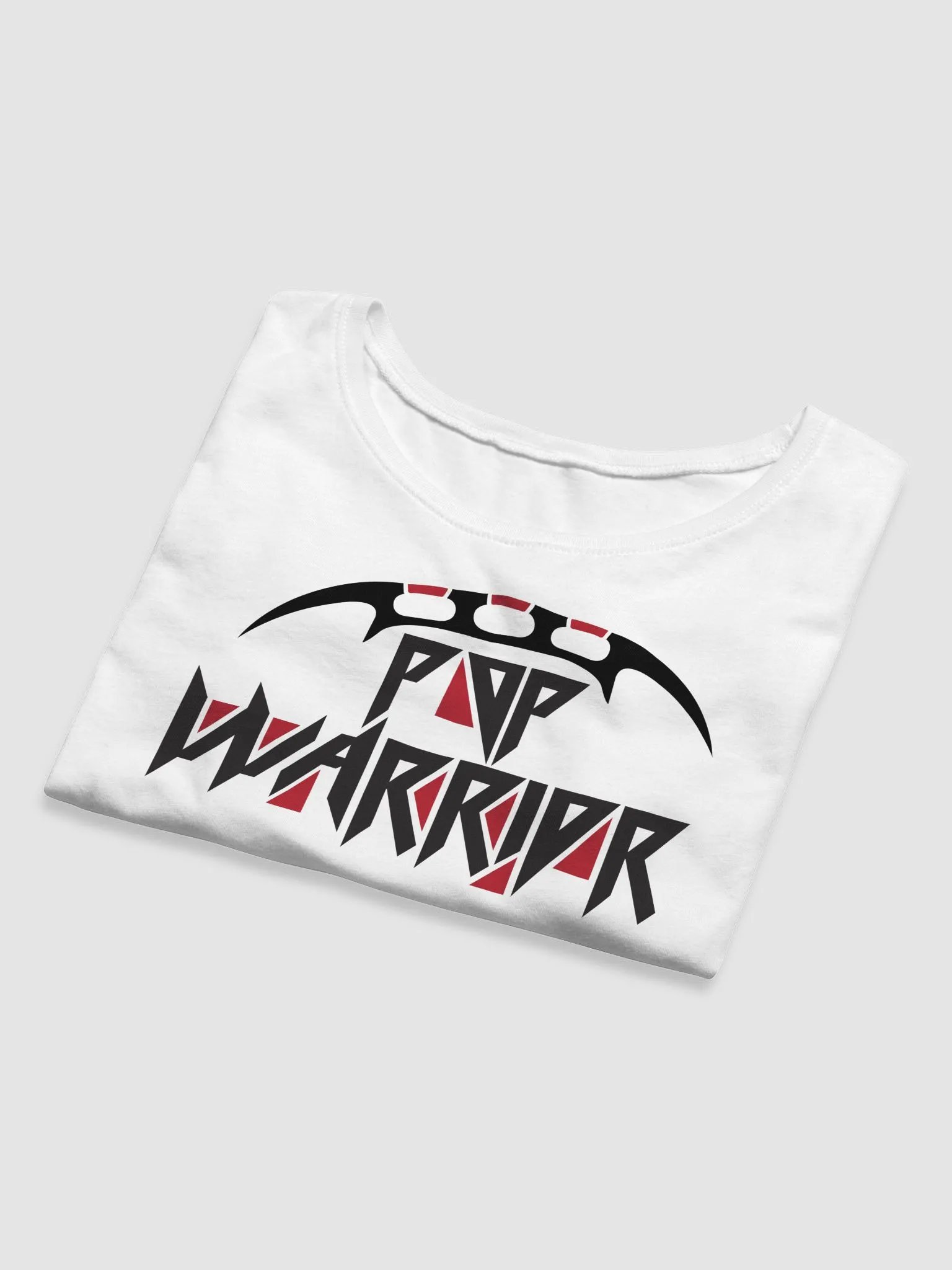 Klingon Pop Logo Cropped T-Shirt (White) product image (5)