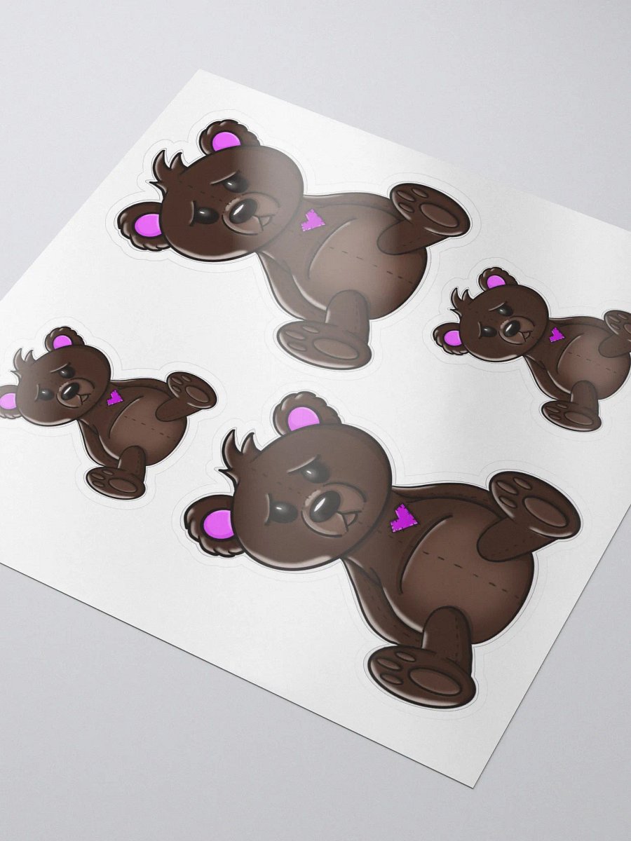 Anxious Teddy Coloured Stickers product image (3)