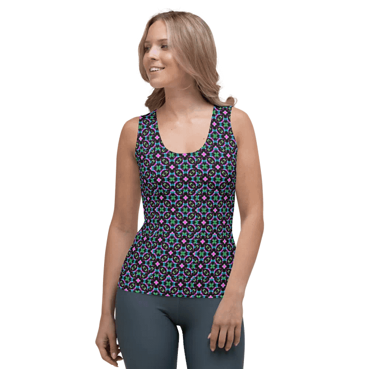 Trippy Blacklite Print Tank product image (1)
