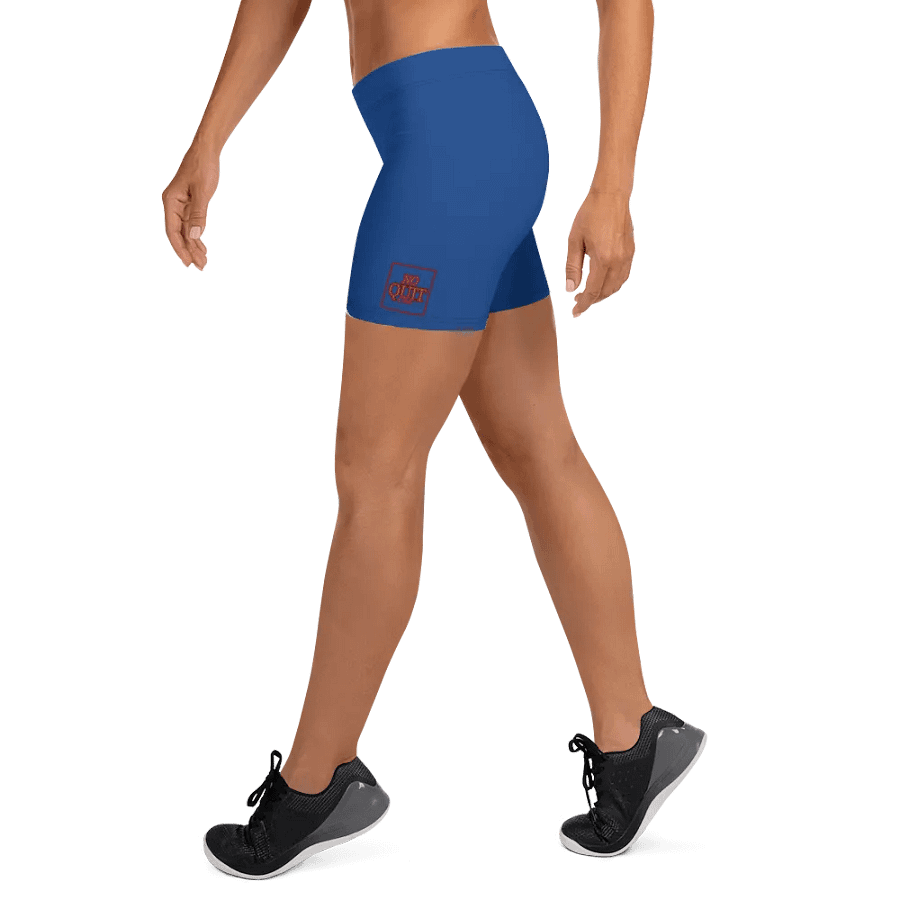 No Quit Club- Blue Bike Shorts product image (9)