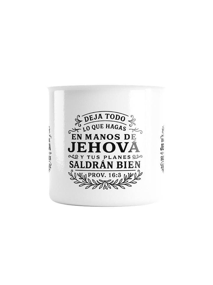 Taza Esmaltada “Deja todo en manos de Jehová" product image (1)