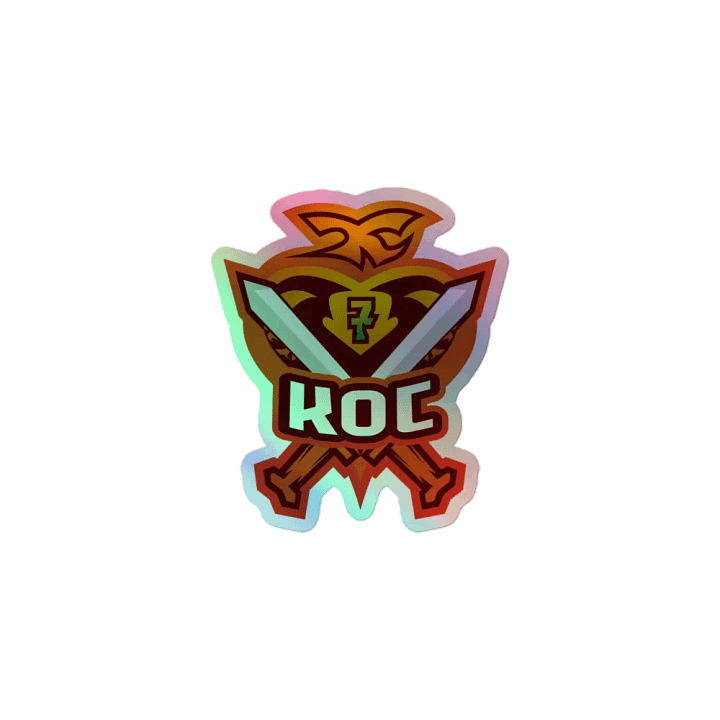 KINGOFCHARMANDERS (KOC) Emblem Holographic Sticker Set product image (1)