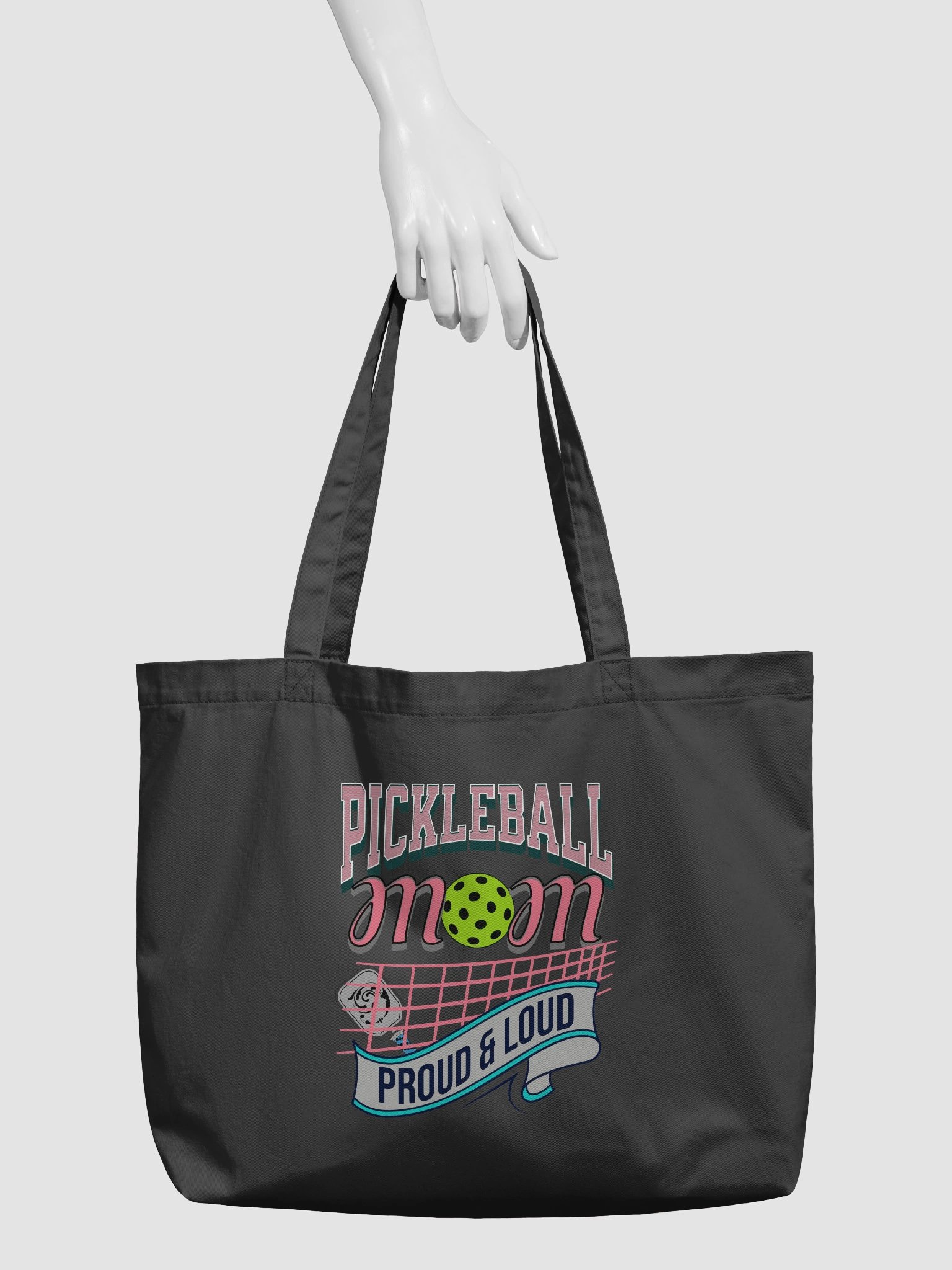 Pickleball Mom Proud And Loud Tote Bag product image (3)