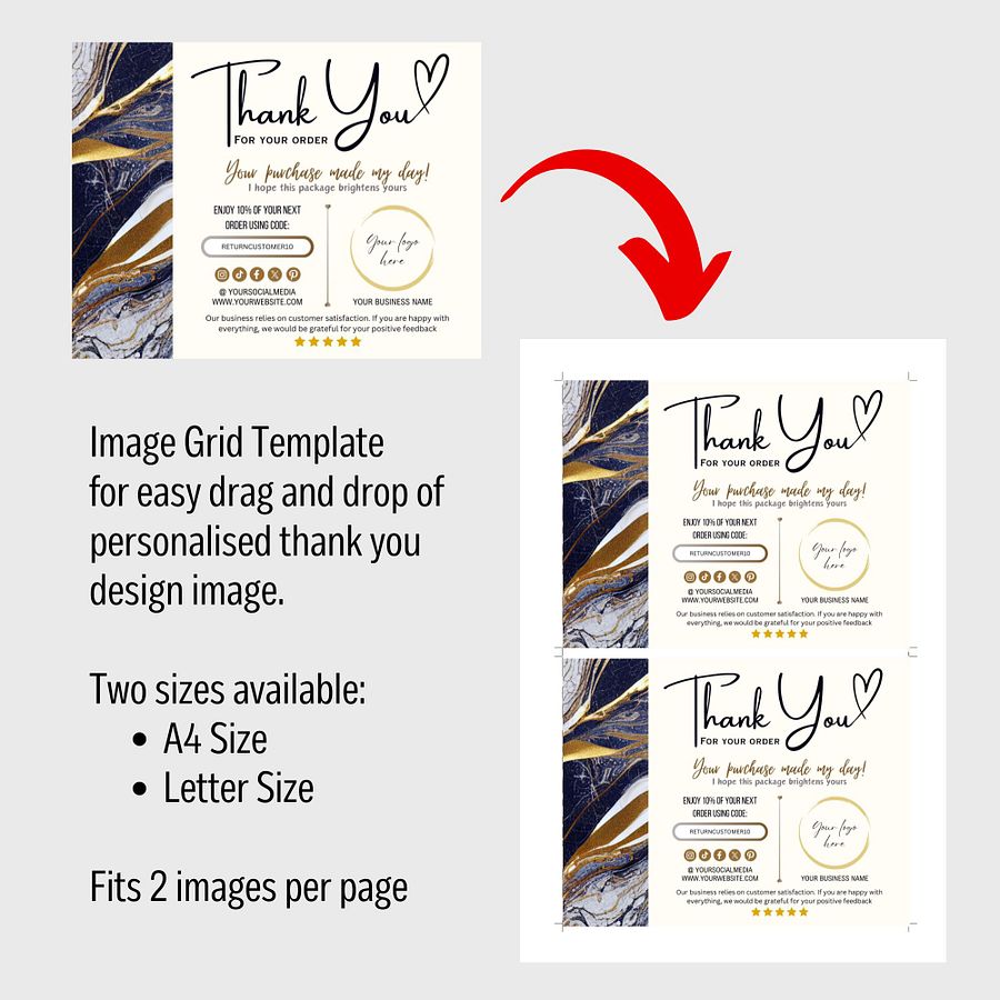 Aurelia - Thank You Card Template product image (8)