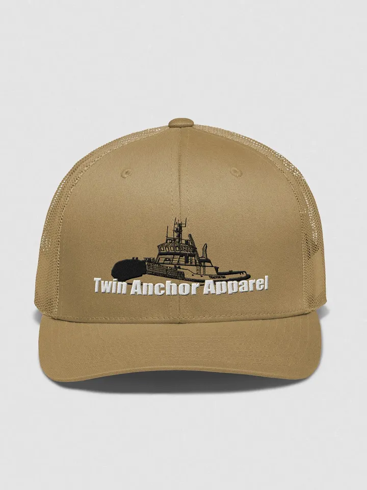 Black Marco tug Retro Trucker Hat product image (1)