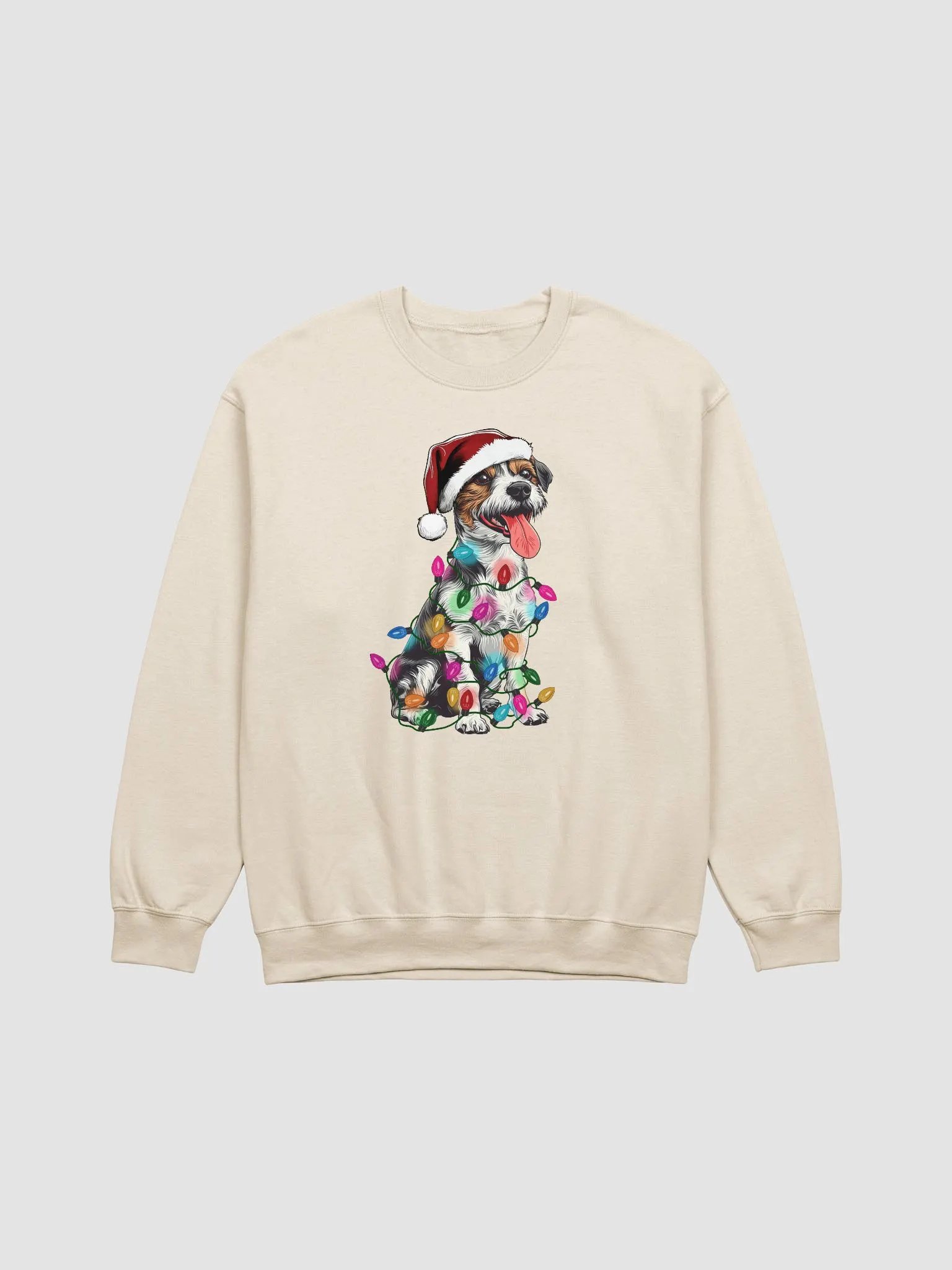 Funny Wirehaired Jack Russell Terrier(Tricolor JRT) Christmas Sweatshirt product image (22)