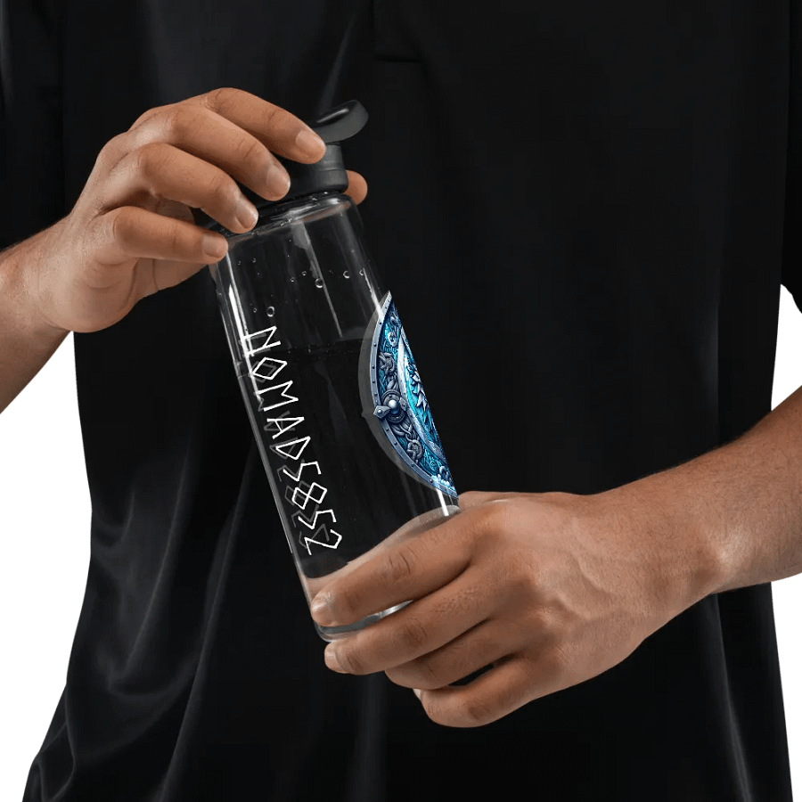 Mythical Wolf Guardian Shield Art Water Bottle product image (8)