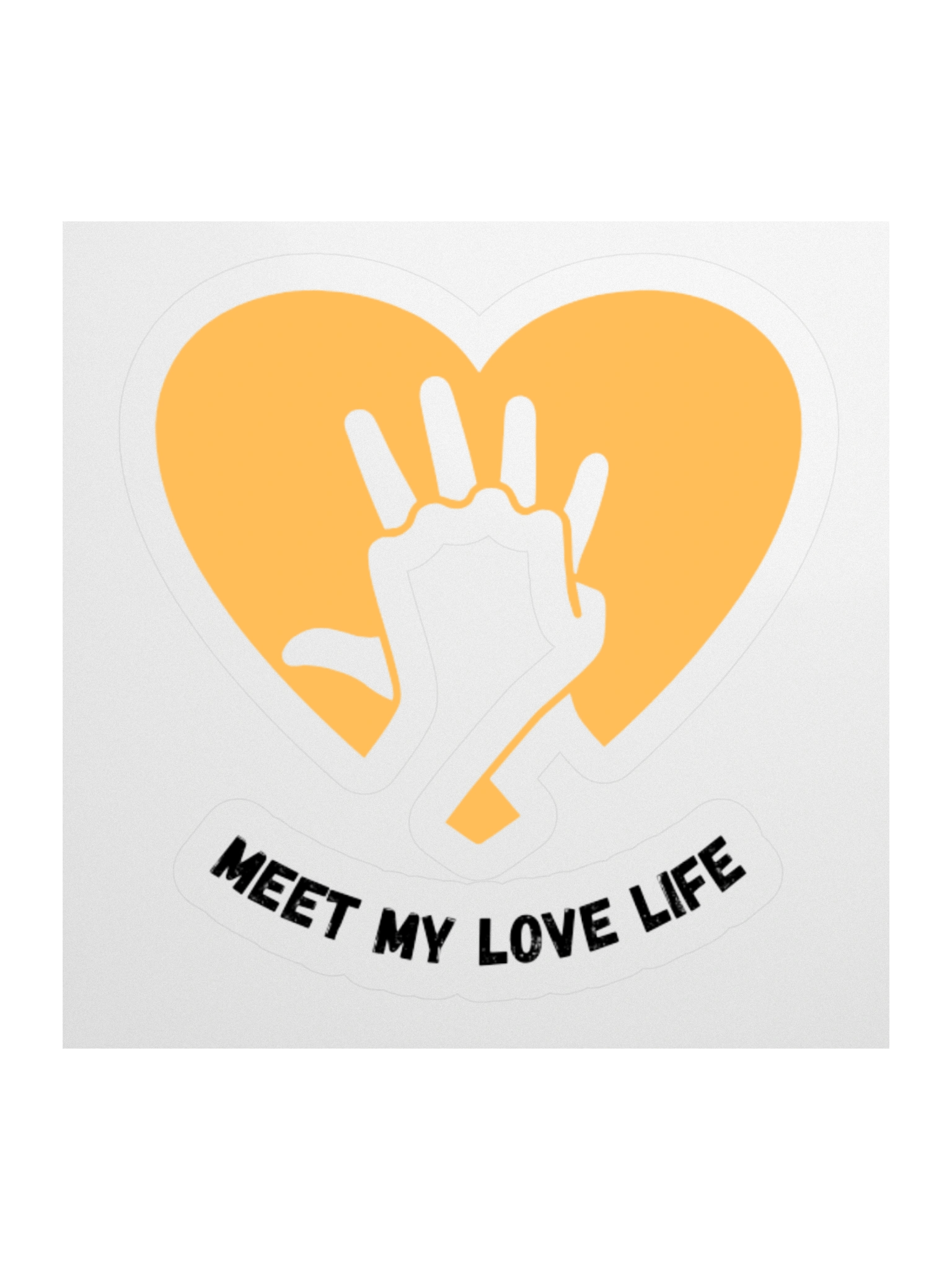 Meet my love life - Kiss Cut Stickers product image (1)