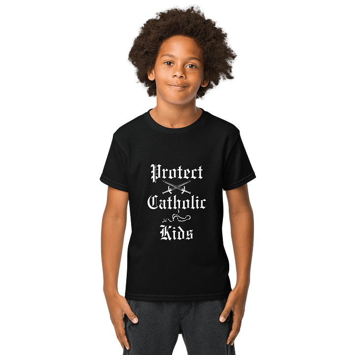 Protect Catholic Kids - Youth Tee - Black product image (1)