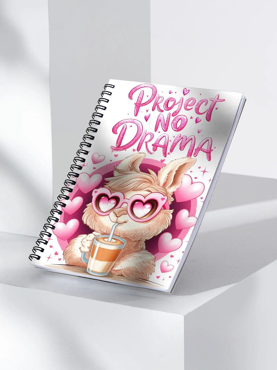 Llama Drama-Free Spiral Notebook product image (3)