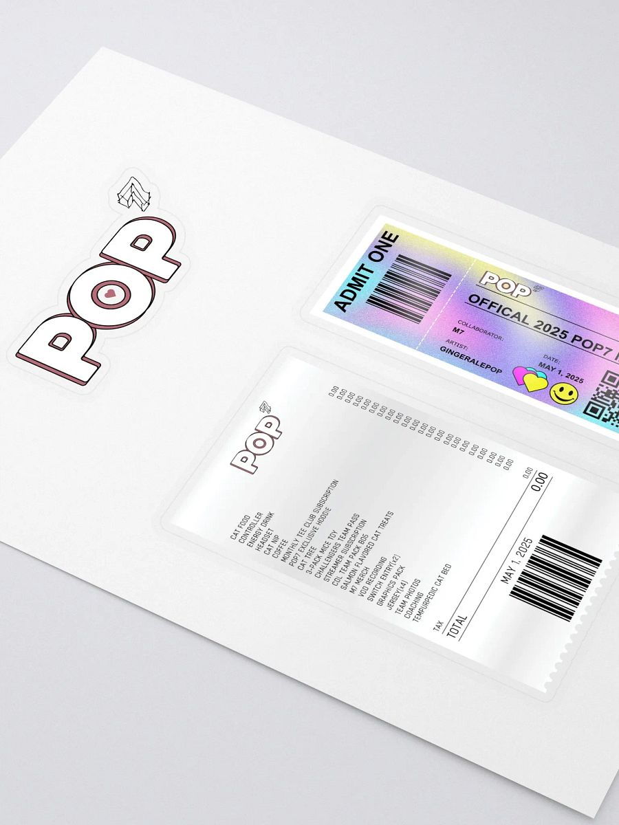 POP7 STICKER SHEET product image (2)