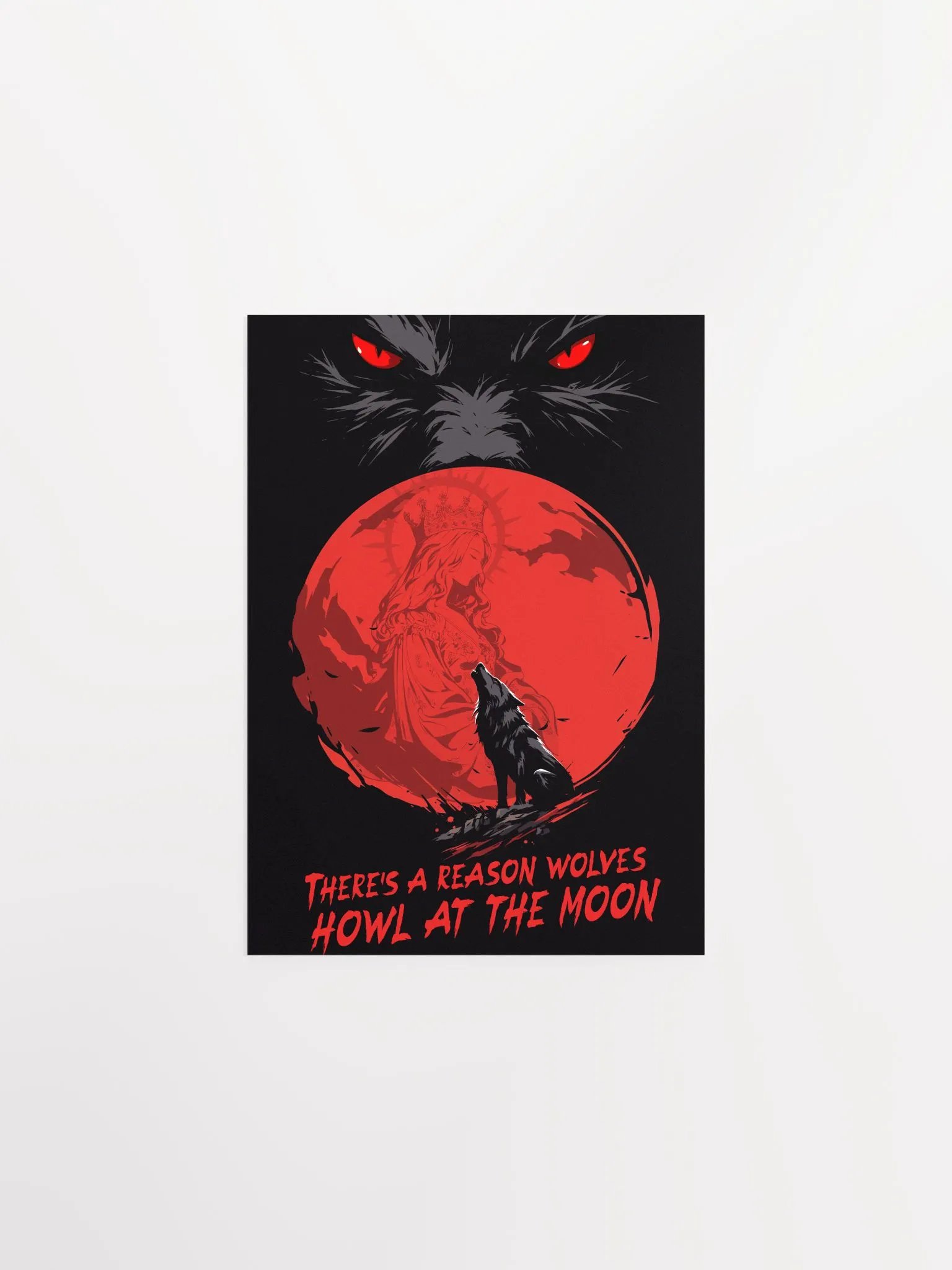 There's A Reason Wolves Howl At The Moon Poster product image (1)