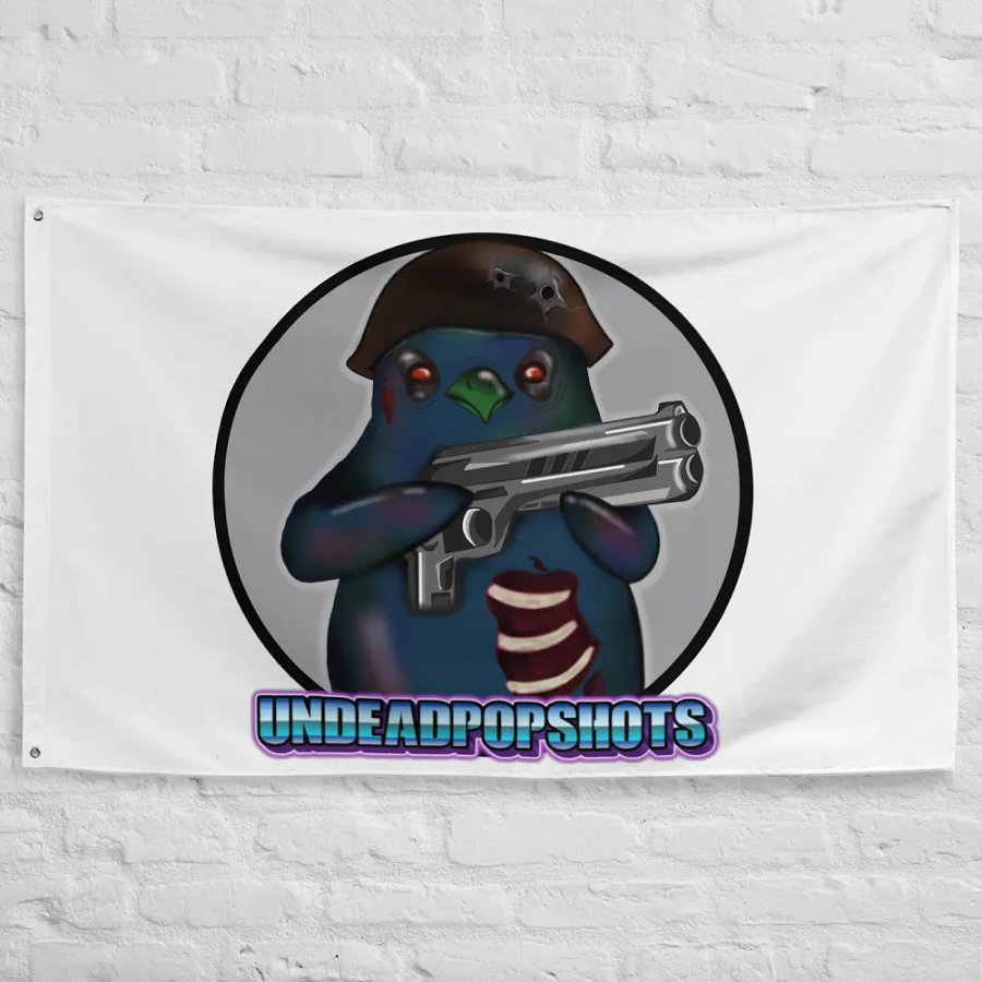 UndeadPopShots Penguin Flag Logo Color Gray product image (10)