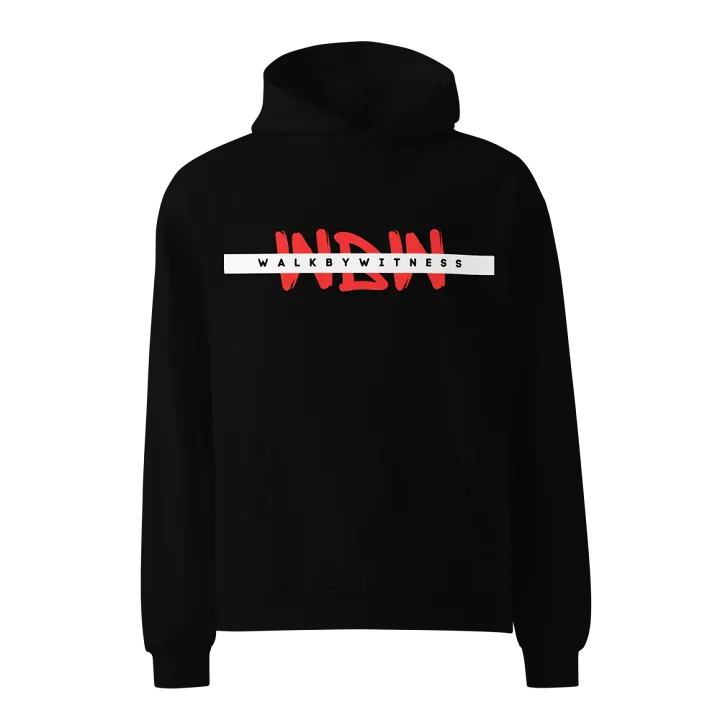 Moral Core Hoodie in yellow writing product image (1)