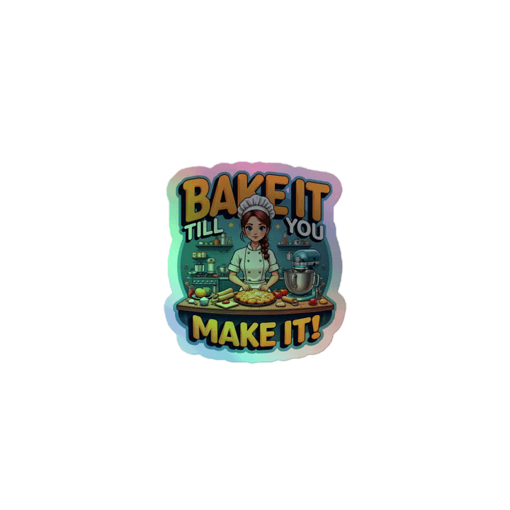 Bake It Till You Make It! Holographic Sticker Sheet product image (1)
