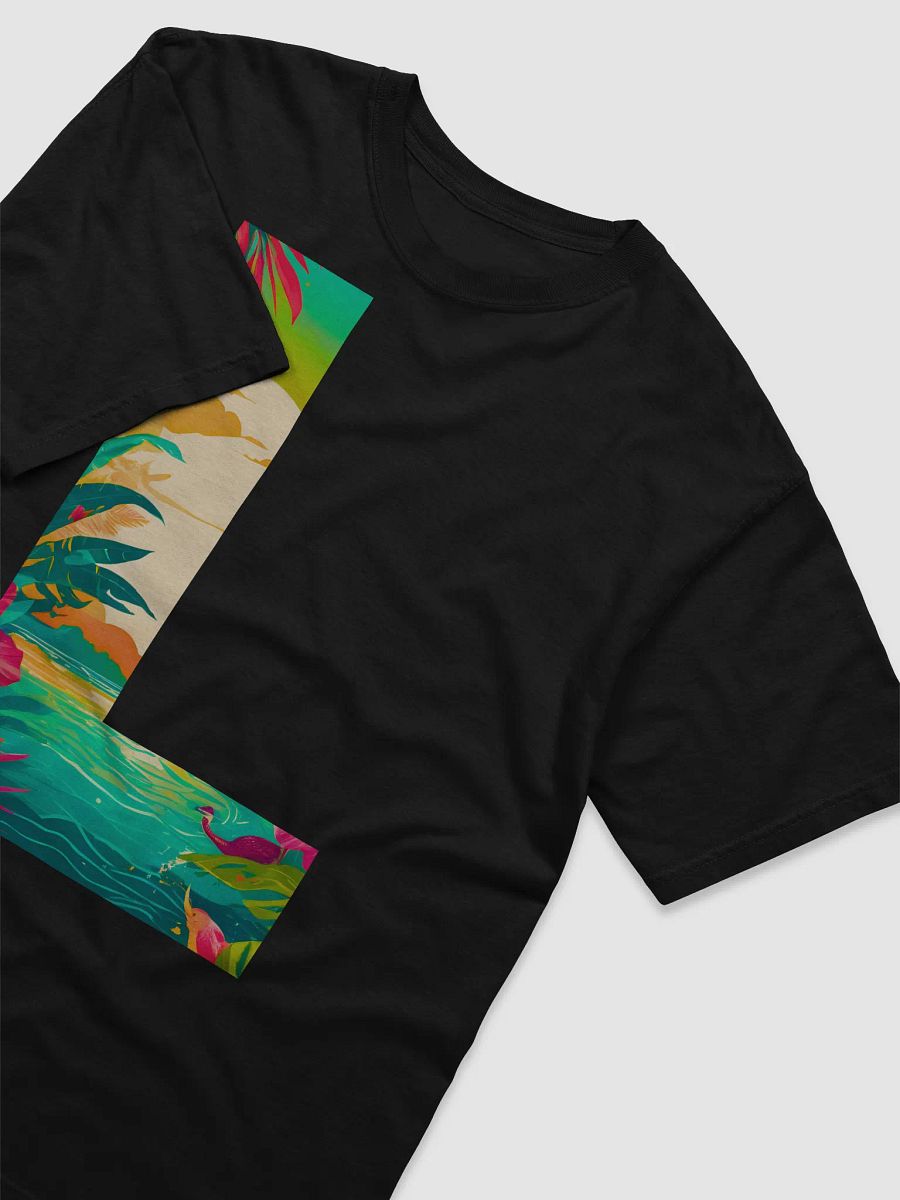 Tropical Sunset Paradise T-Shirt (Letter-L) product image (5)