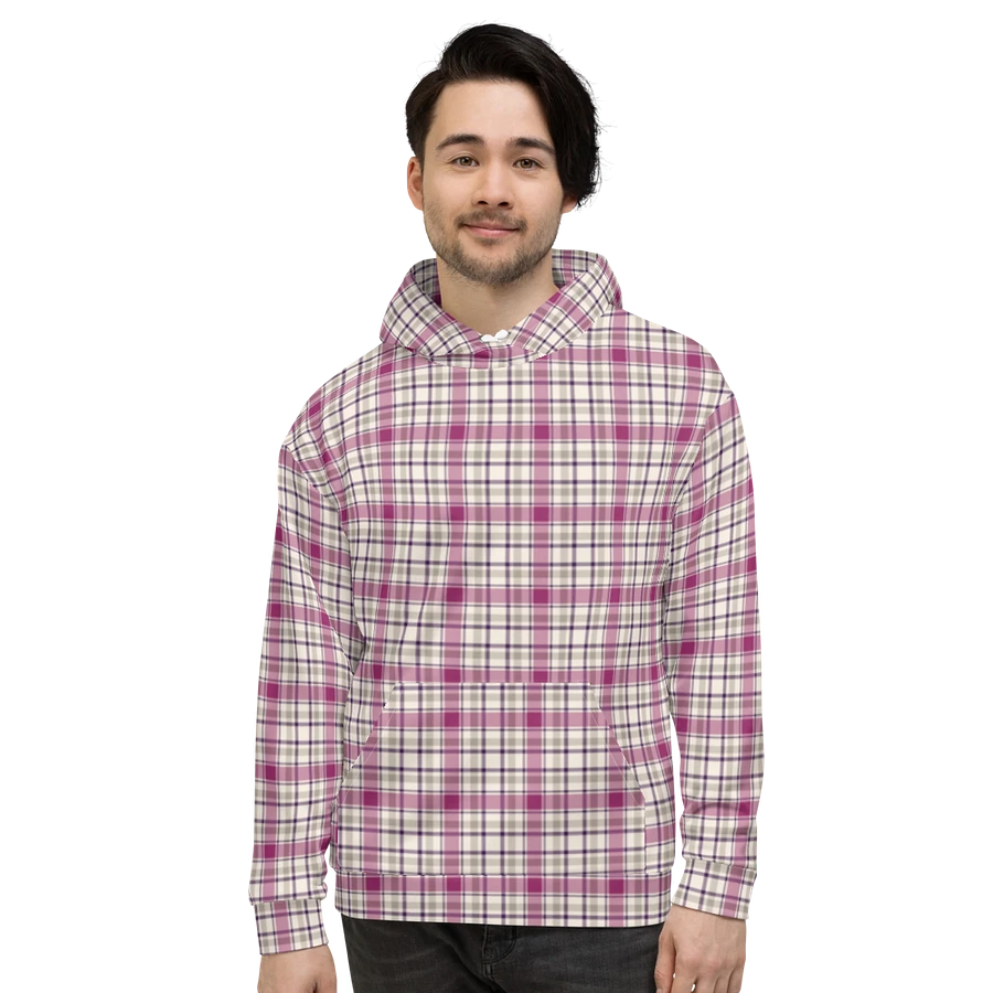 Magenta and Gray Plaid Hoodie product image (2)