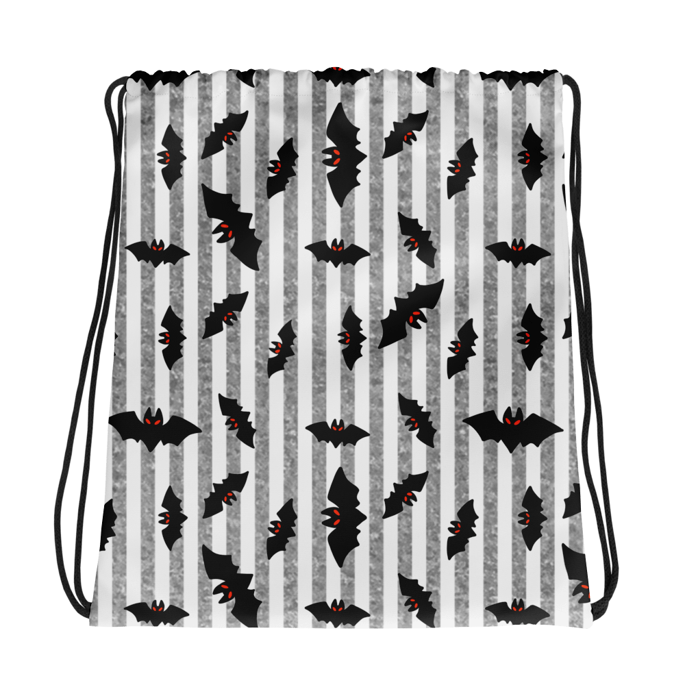 Nightmare Bats All-Over Drawstring Bag product image (1)