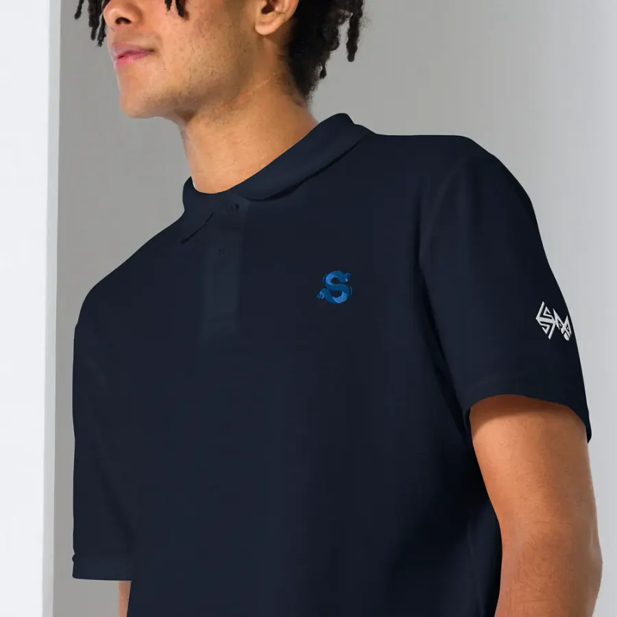 Blue Gildan Unisex Pique Polo Shirt product image (6)