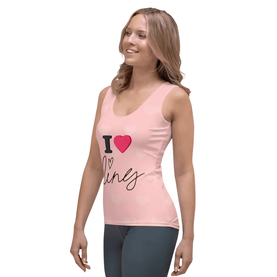 I Love Lingling Women's Tank Top From Orm (Pink) product image (3)