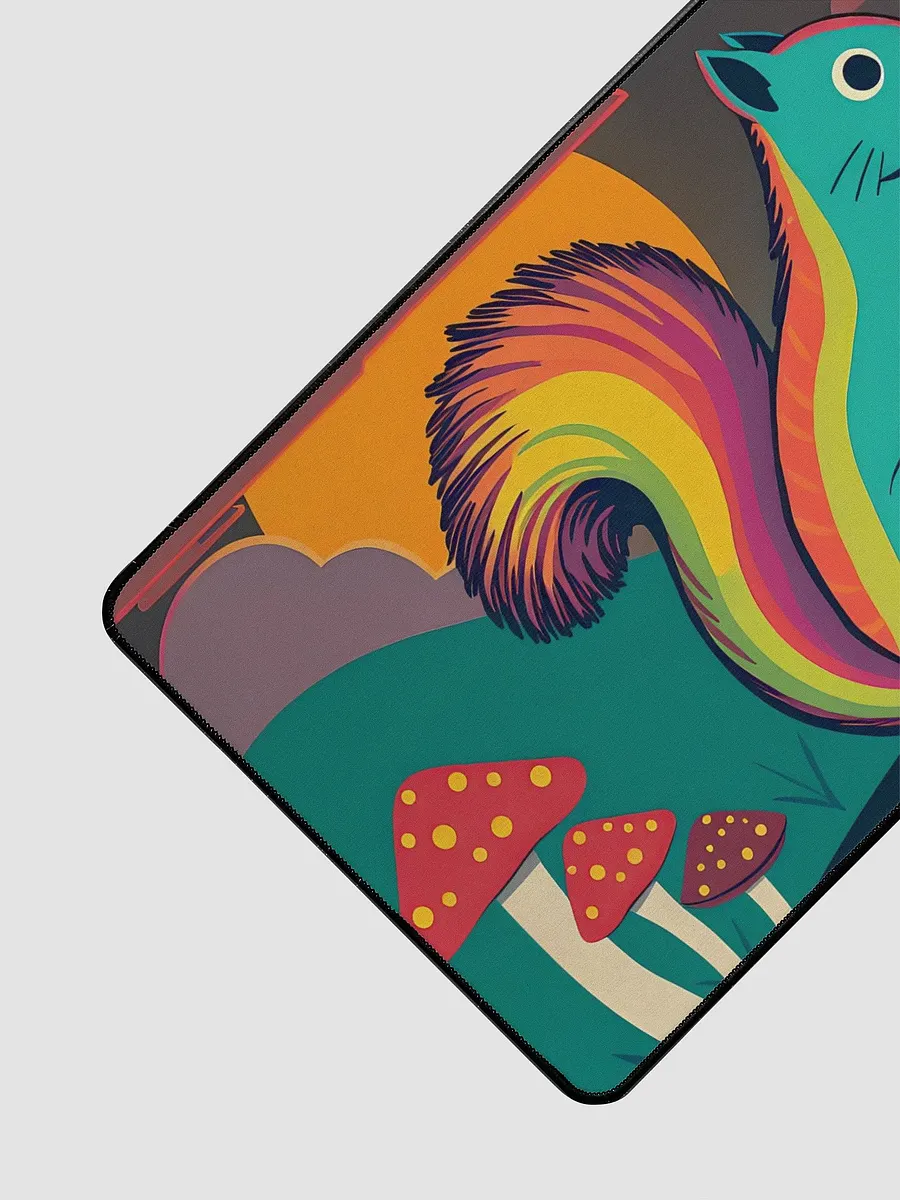 Colorful Squirrel Cosmic Neoprene Desk Mat product image (3)