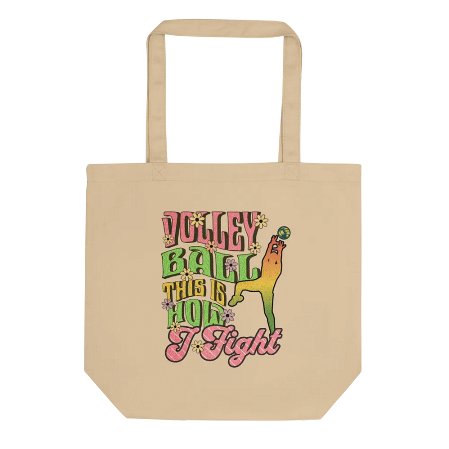 This Is How I Fight Volleyball for the Win Eco-Friendly Tote Bag product image (1)