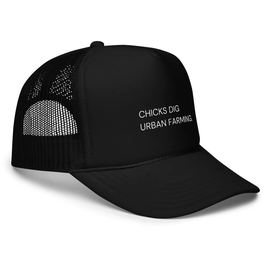 Chicks Dig Urban Farming Trucker product image (3)