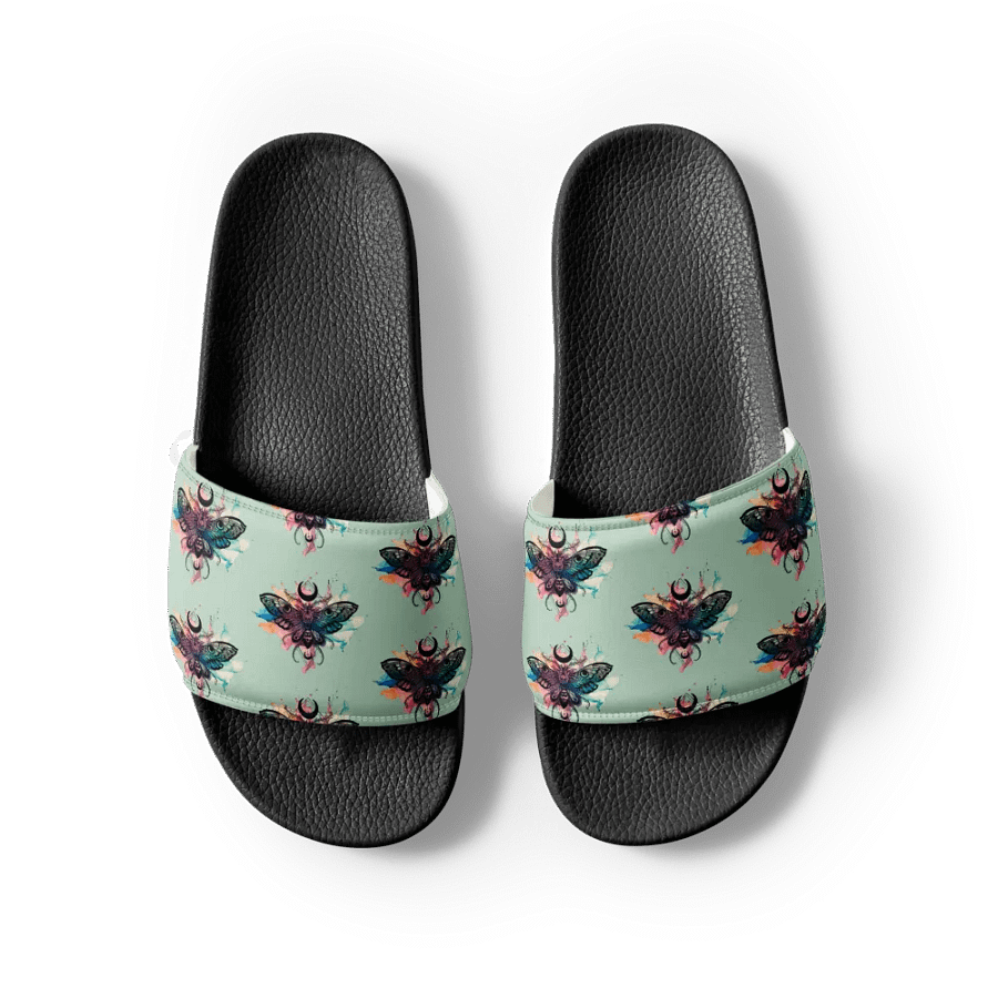 Skull Moth Comfort Women's Slides product image (5)