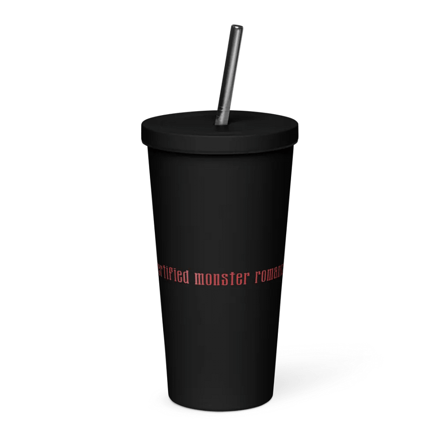 Certified Monster Romancer Tumbler with Straw - Black product image (1)