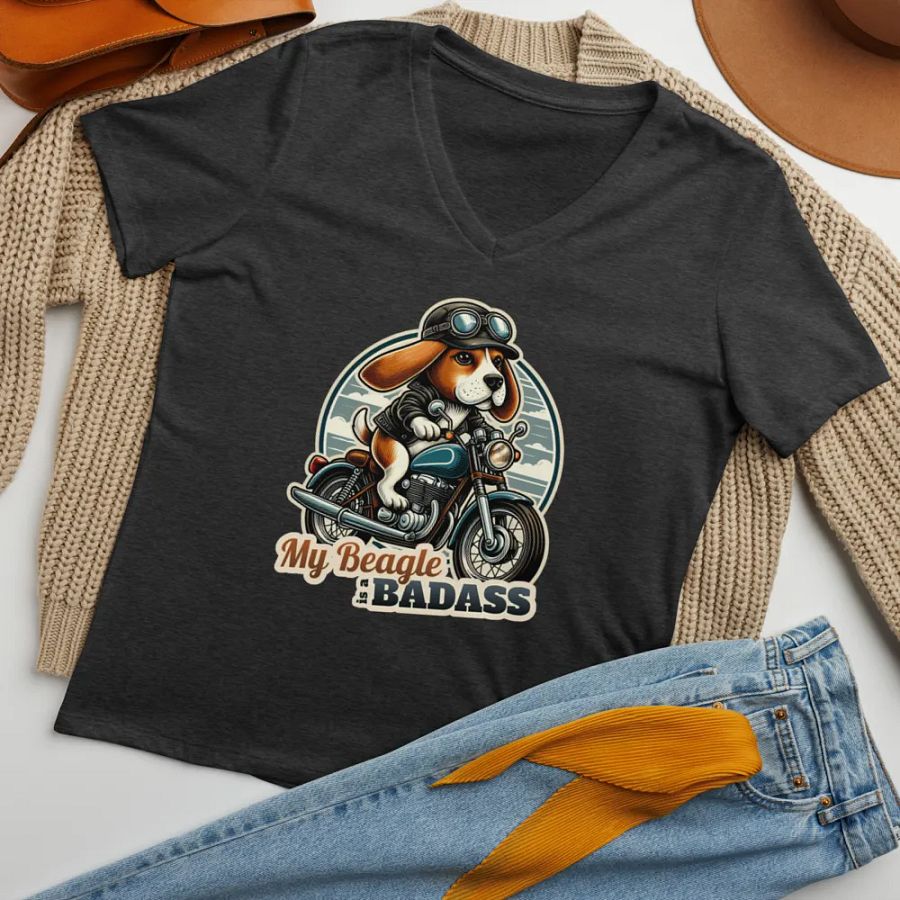 Badass Beagle - V-neck product image (34)