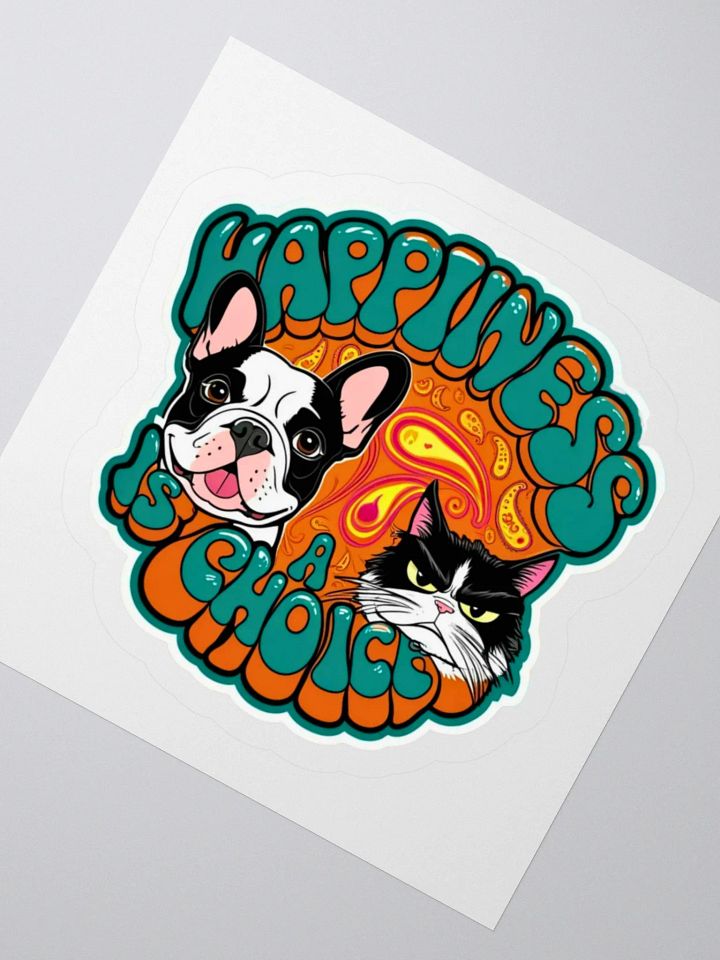 Happiness is a Choice Psychedelic Sticker product image (4)