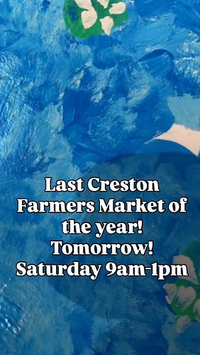 I’ll be vending tomorrow at @crestongrfarmersmarket at 123 Caledonia NE from 9-1pm. It’s the end of the season, so let’s see ...