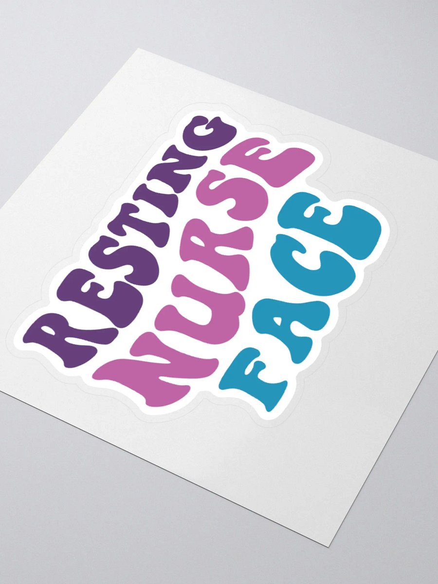 Resting Nurse Face Sticker product image (8)