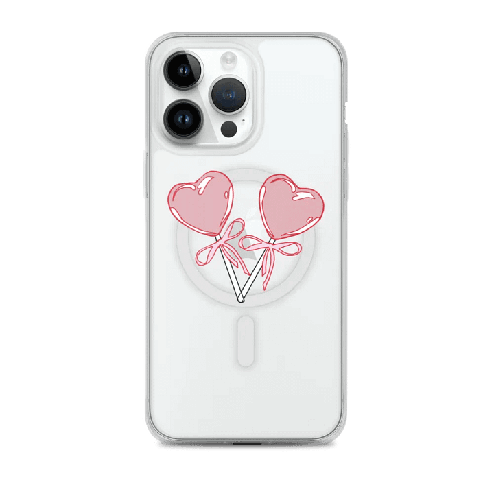 Lollipop Heart-bow Clear Phone Case product image (2)