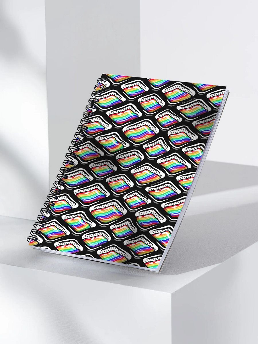 Rainbow Squares Spiral Notebook product image (4)