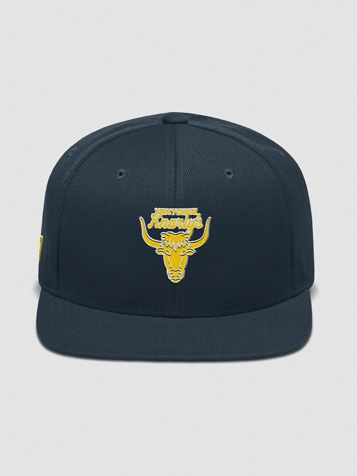 Yaktown Knarly's Embroidered Snapback (Dark Navy) product image (1)