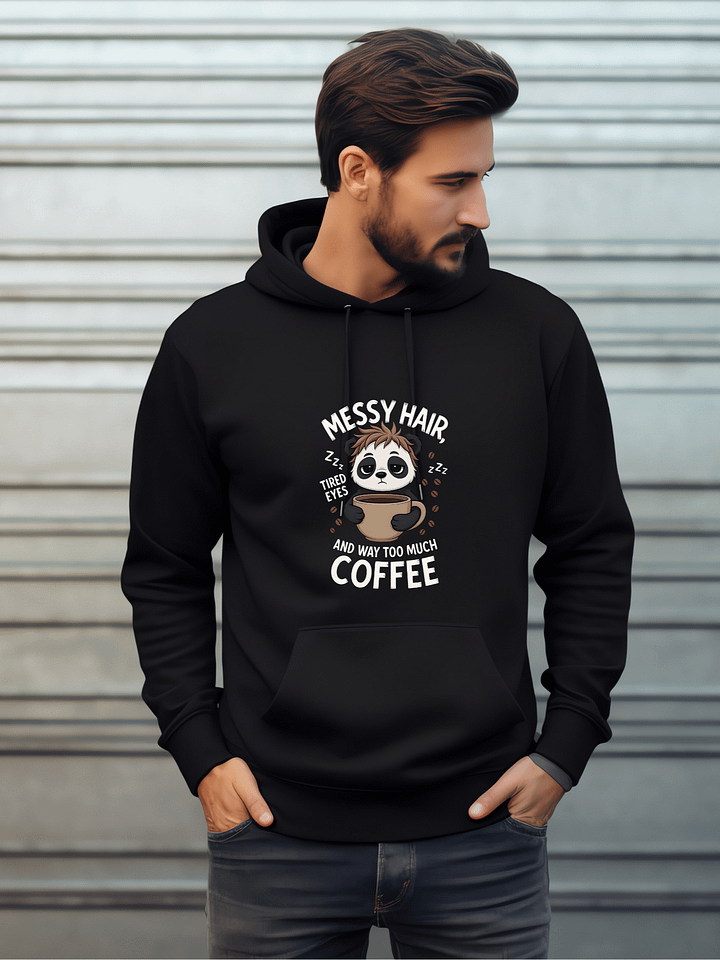 Sleepy Panda Coffee Hoodie product image (6)