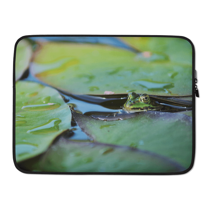 Laptoptasche - Frosch unter Seerosenblatt product image (2)