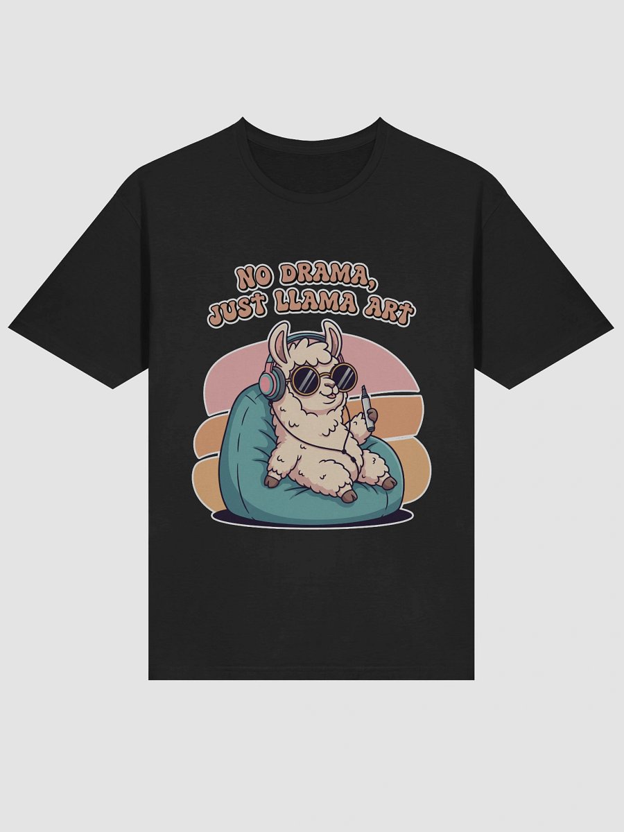Chill Llama with Marker Unisex T-Shirt product image (3)
