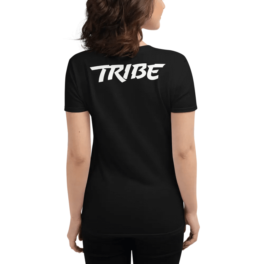 Women's Paint Splat Headphones Front | Tribe Back Print Gildan Middleweight T-Shirt product image (2)