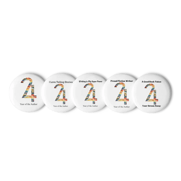 2024 Year of the Author Buttons product image (1)