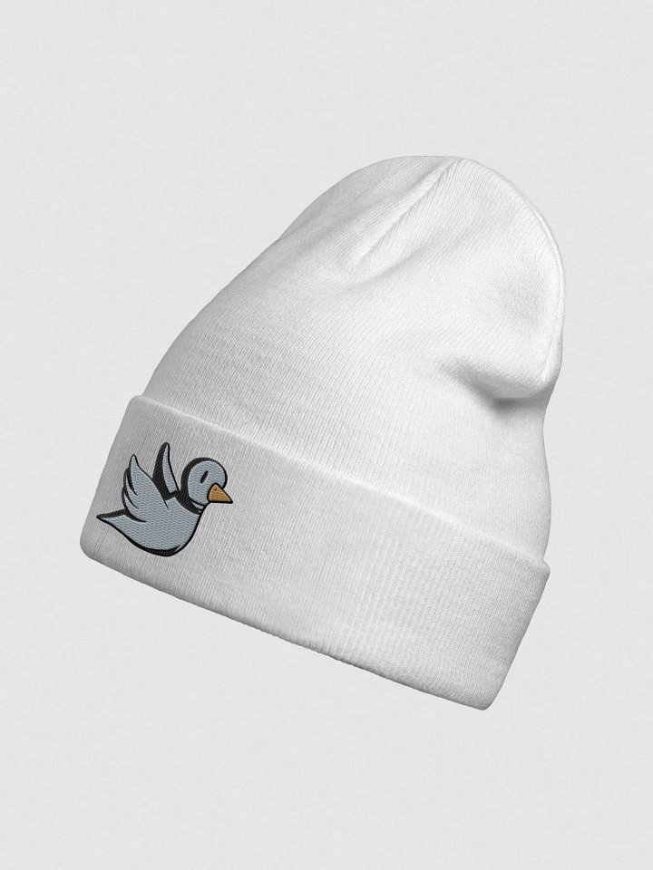 Embroidered Rose Pigeon Beanie | Art by Duck product image (2)