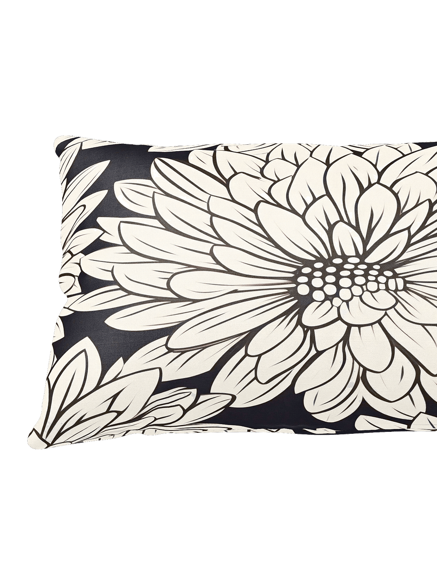 All-over Cream/Black Floral Pillow product image (3)