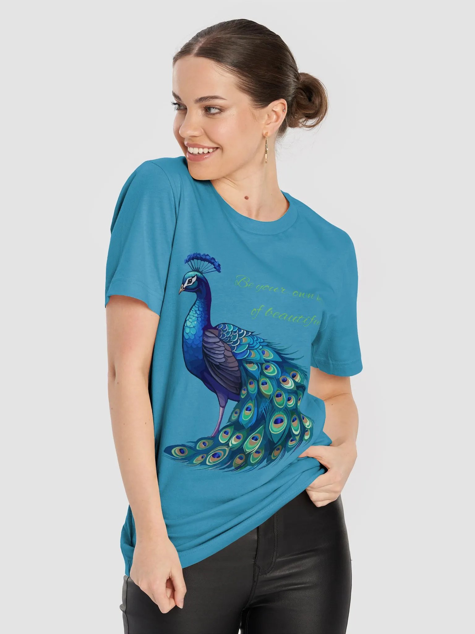Beautiful Peacock Vibes T-Shirt product image (4)