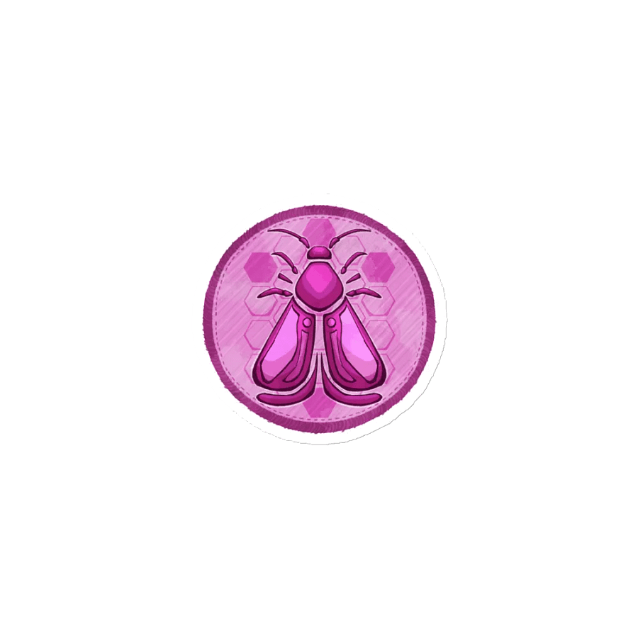 Magenta Moths Magnet product image (1)