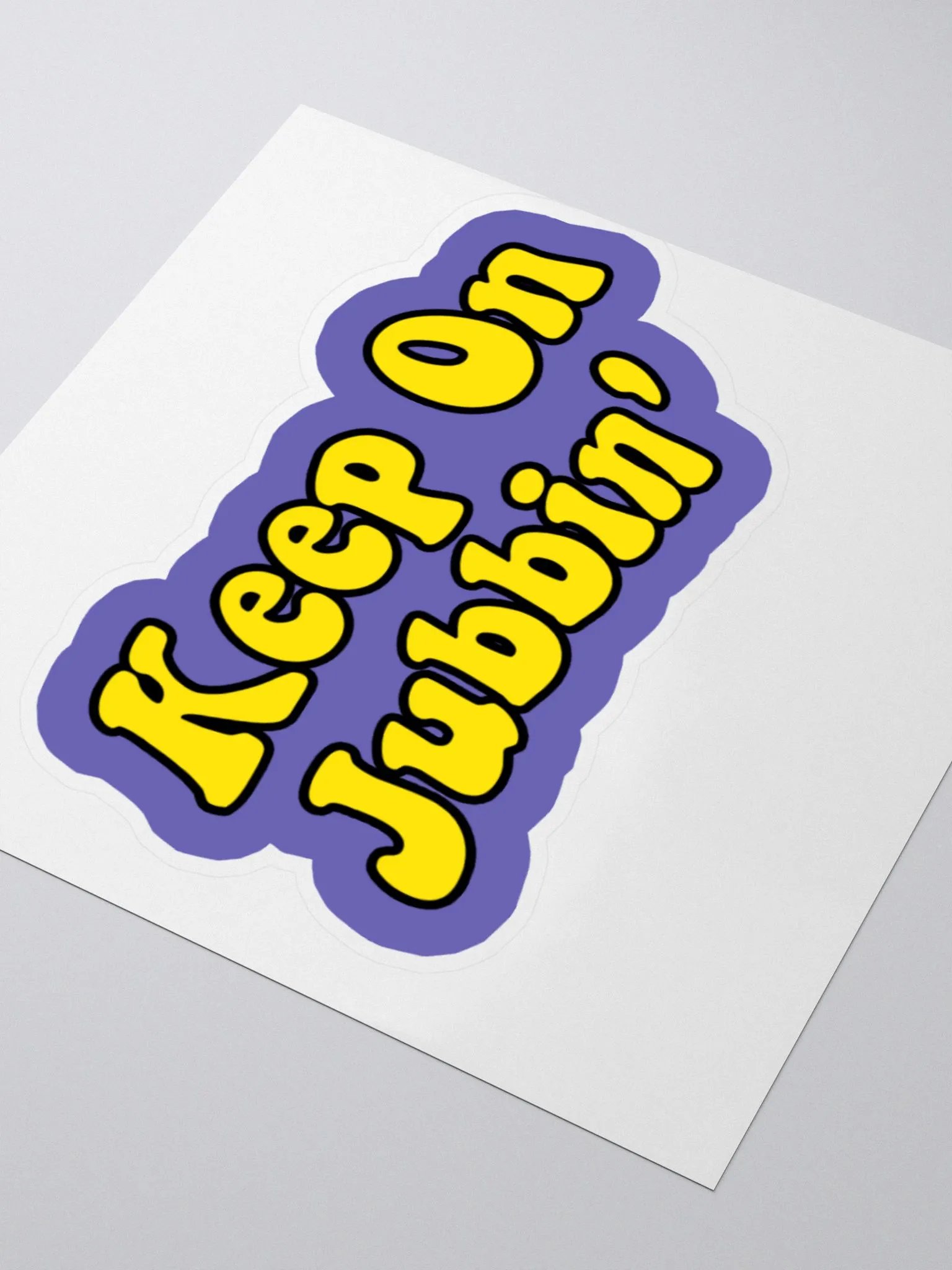jubbin' sticker product image (11)