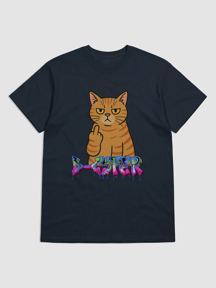 D-Cyfer Cat Middle Finger Tee product image (1)